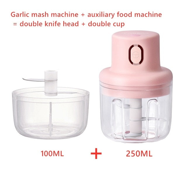 Electric Garlic Masher Mini Meat Grinder