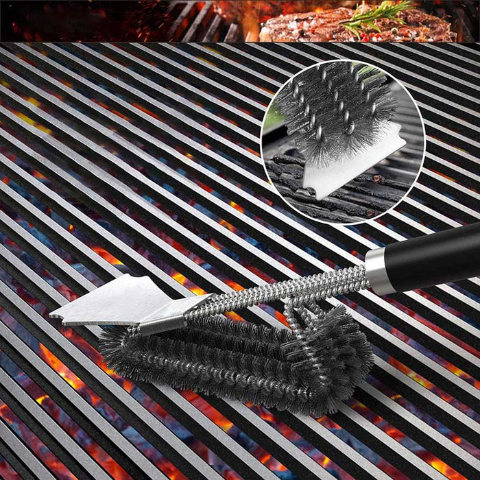 Grill Cleaning Brush and Scraper Barbecue Cooking Accessories — Circle R BBQ  Gear